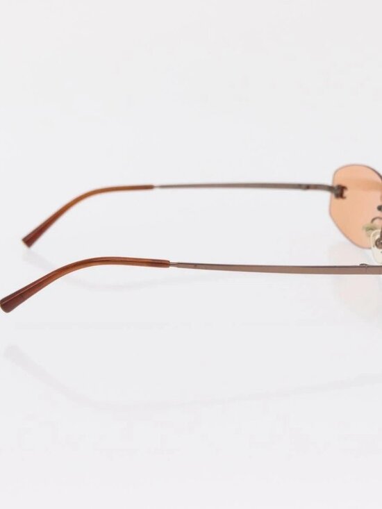 CHANEL Sunglasses metal Orange CC Auth ka2083 main image 4